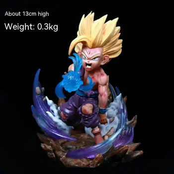 13cm Dragon Ball Z Gohan Vegetto Attēls Wcf Super Saiyan izcelties Dbz Statuetes Anime Statuja Modelis Kolekcionējamus Lelles, Rotaļlietas, Dāvanu