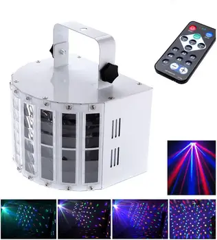 6 Kanālu RGBW Dmx512 LED Mini Tauriņš Skatuves Gaismas Efektu Balss aktivizēta Automātiskās Vadības LED Flash Lāzera Gaismu, DHL Bezmaksas