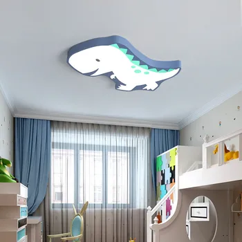Bērnudārza Lampas, LED Griestu Gaismas Karikatūra Lampas Vienkārša Guļamistaba Apgaismojums Zēns Meitene Radošo Dinozauru Bērnu Lampas