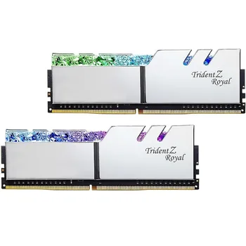 G. Prasmju Trident Z Royal Sērija 32 GB (2 x 16GB) 288-Pin SDRAM (PC4-25600) DDR4 3200 1.35 V Dual Channel Darbvirsmas Atmiņas Sudraba