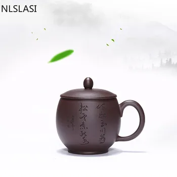 Jaunā stila personības Violeta smilšu Tējas tase Ceļošanas ērtības Tējas komplekts tējas komplekts Tējas tase Office sadzīves glāzes, trauki, NLSLASI