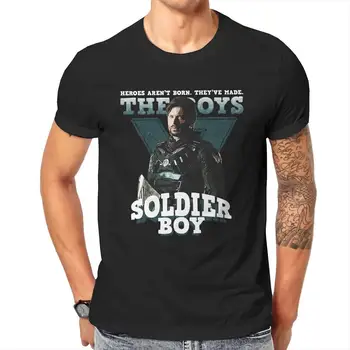 Karavīrs Zēns Zēni Komiksu Stilā T Krekls Vīriešu 100% Kokvilnas Pārsteidzošs, T-Krekli O Kakla Tee Krekls ar Īsām Piedurknēm Topi Grafiskais