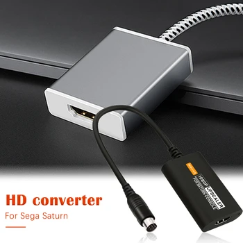 Profesionālā Spēļu Konsole HDMI-Savietojams Adapteris SEGA Saturn 1080P HDTV Pārveidotāja Savienotāju Piederumi
