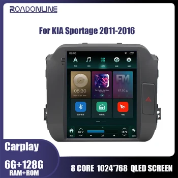 Roadonline Auto Radio Multimediju Video Atskaņotājs KIA Sportage 2011. - 2016. Gada Tesla Stila Ekrāna Navigāciju GPS, Viens Din 4G Android 10