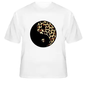 YING YANG Leopards Drukāt Sieviešu Tshirts Kokvilnas Gadījuma Smieklīgu t Kreklu, Lai Dāma Top Tee Hipster Piliens Kuģa H-62