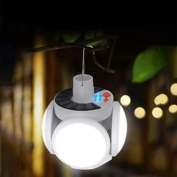 Āķi LED Spuldzes Locīšanas Saules Āra Gaismas Ūdensizturīgs Avārijas Saules /USB Uzlādes Indikators Kempings Dārza Apgaismojums Saules Gaismas